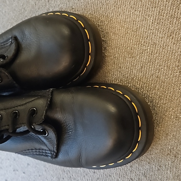 Dr Martens Boots Womens Size 8 Us 1460 Pascal Virginia Leather Black Beautiful - Picture 5 of 12